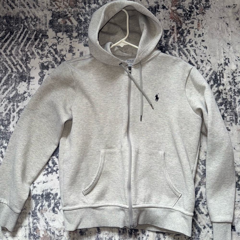 Polo Ralph Lauren double knit full zip hoodie size M